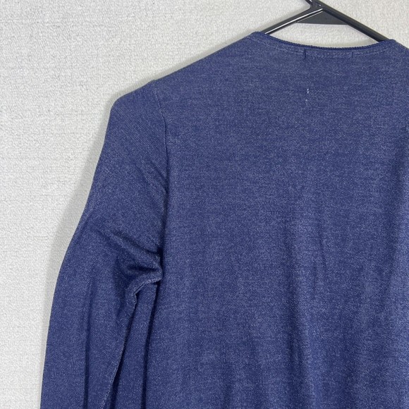 Pebble and Stone Open Front Layered Cardigan Womens Small Navy Blue - Picture 9 of 11